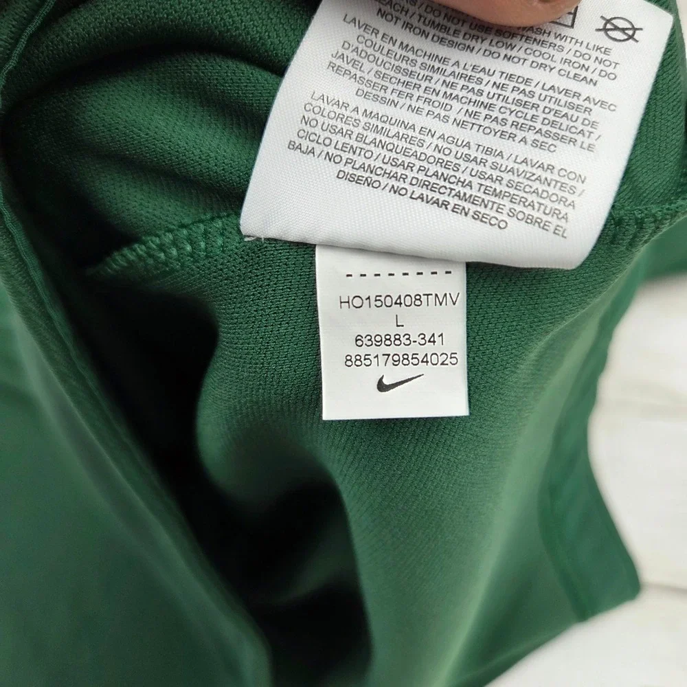 Nike Golf Tour Performance Quarter Zip Pullover Men Large Green 639883-341